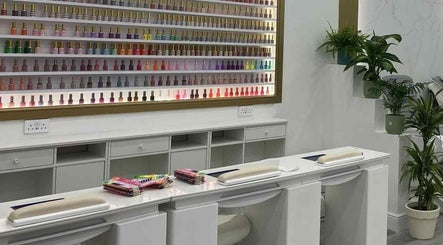 Amazing Nails & Spa nail polish display in Dublin, County Dublin, IE offers a vibrant variety of colors.
