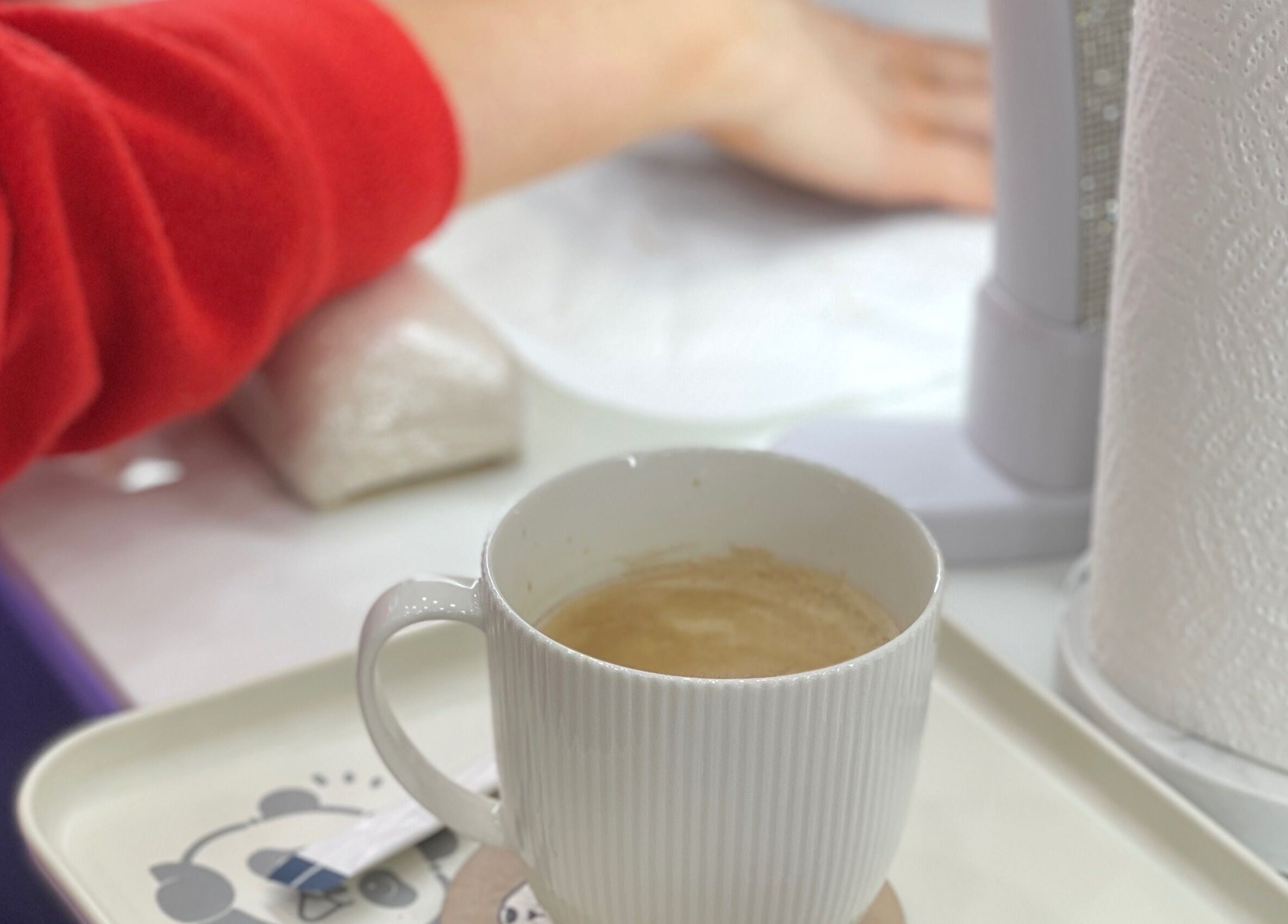 A cozy coffee and nail care moment at Amazing Nails & Spa in Dublin, County Dublin, IE.