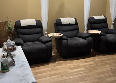 Cozy massage chairs at Thai Metha Massage, North Adelaide, South Australia, AU for a relaxing experience.