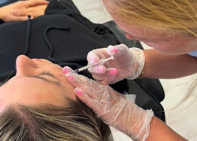 Professional facial treatment at Angel Face, Shildon, England, GB, enhancing skin rejuvenation.
