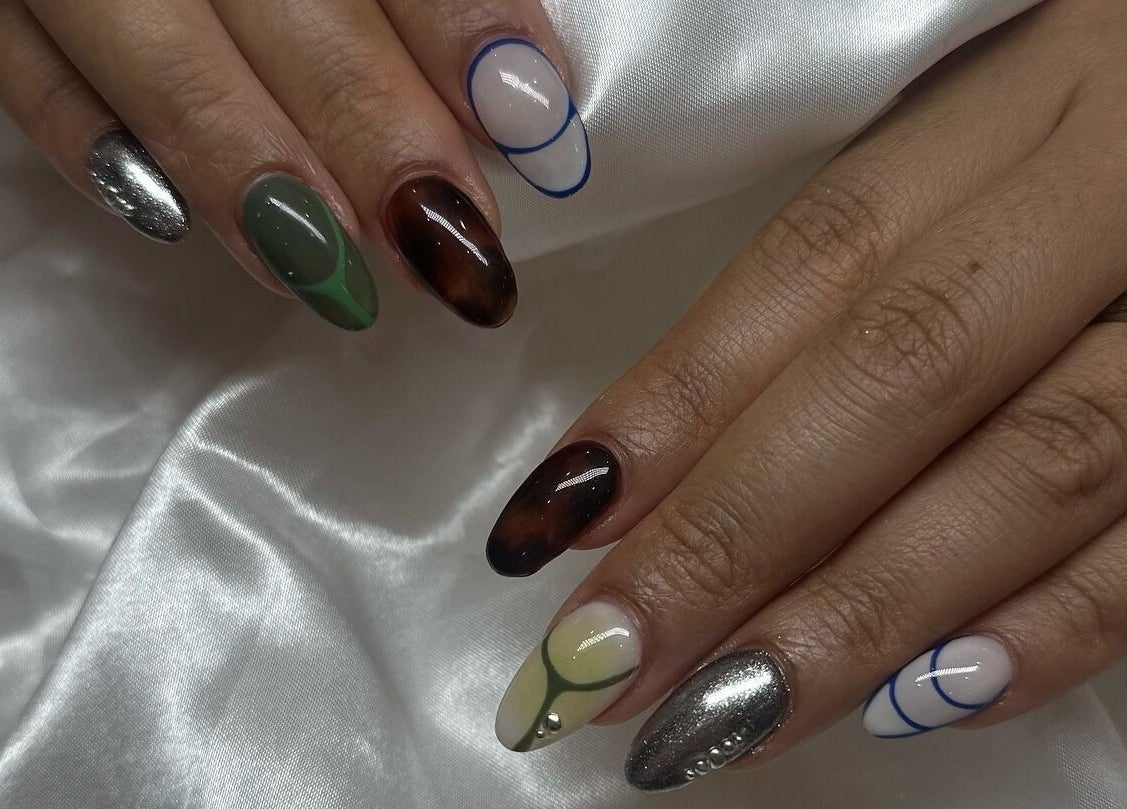 Elegant nail art at The Nail And Beauty Lounge, North Adelaide, South Australia, AU.