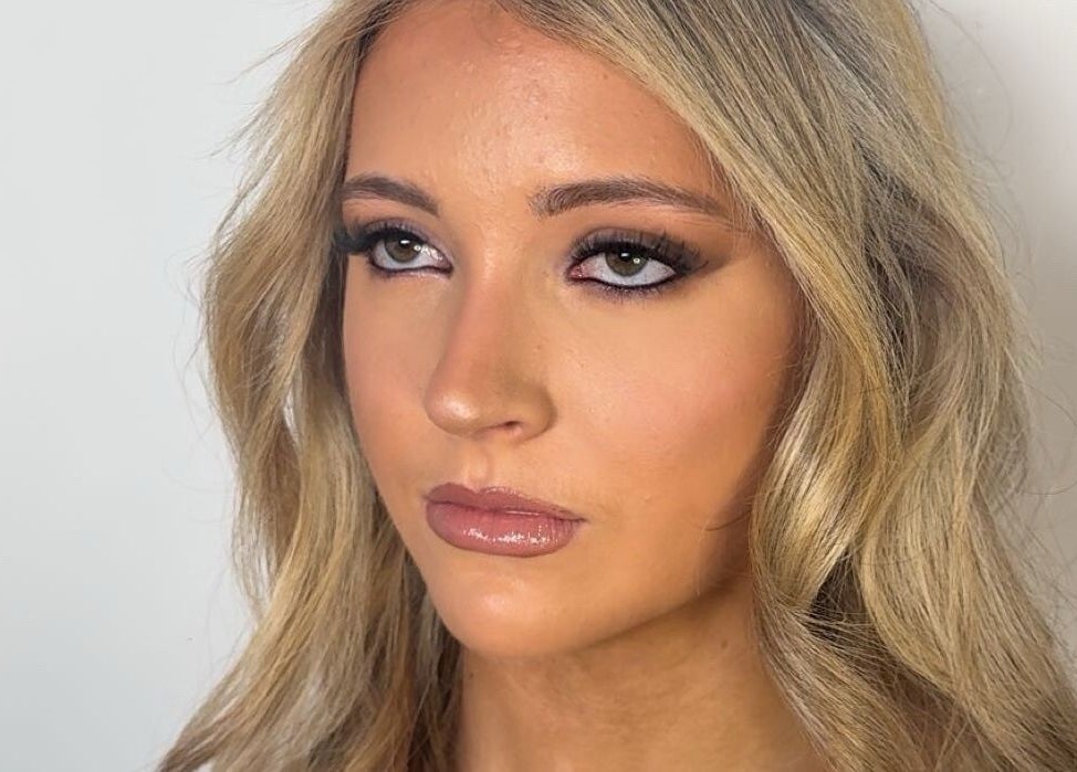 Close-up of elegant makeup at Veloura Artistry, Flinders, New South Wales, AU.