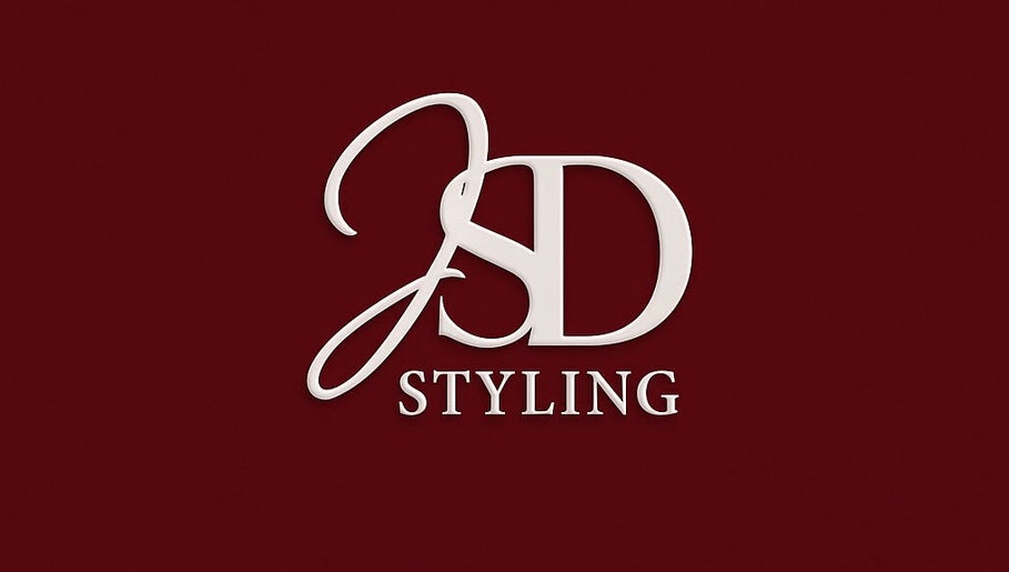 Logo raffiné de JSD STYLING à Villeneuve d’Ascq, Hauts-de-France, FR sur fond bordeaux.