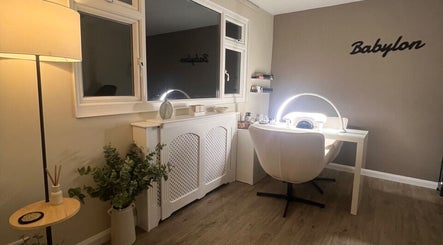 Chic beauty room at Babylon, Ramsey, England, GB with elegant decor and professional setup.