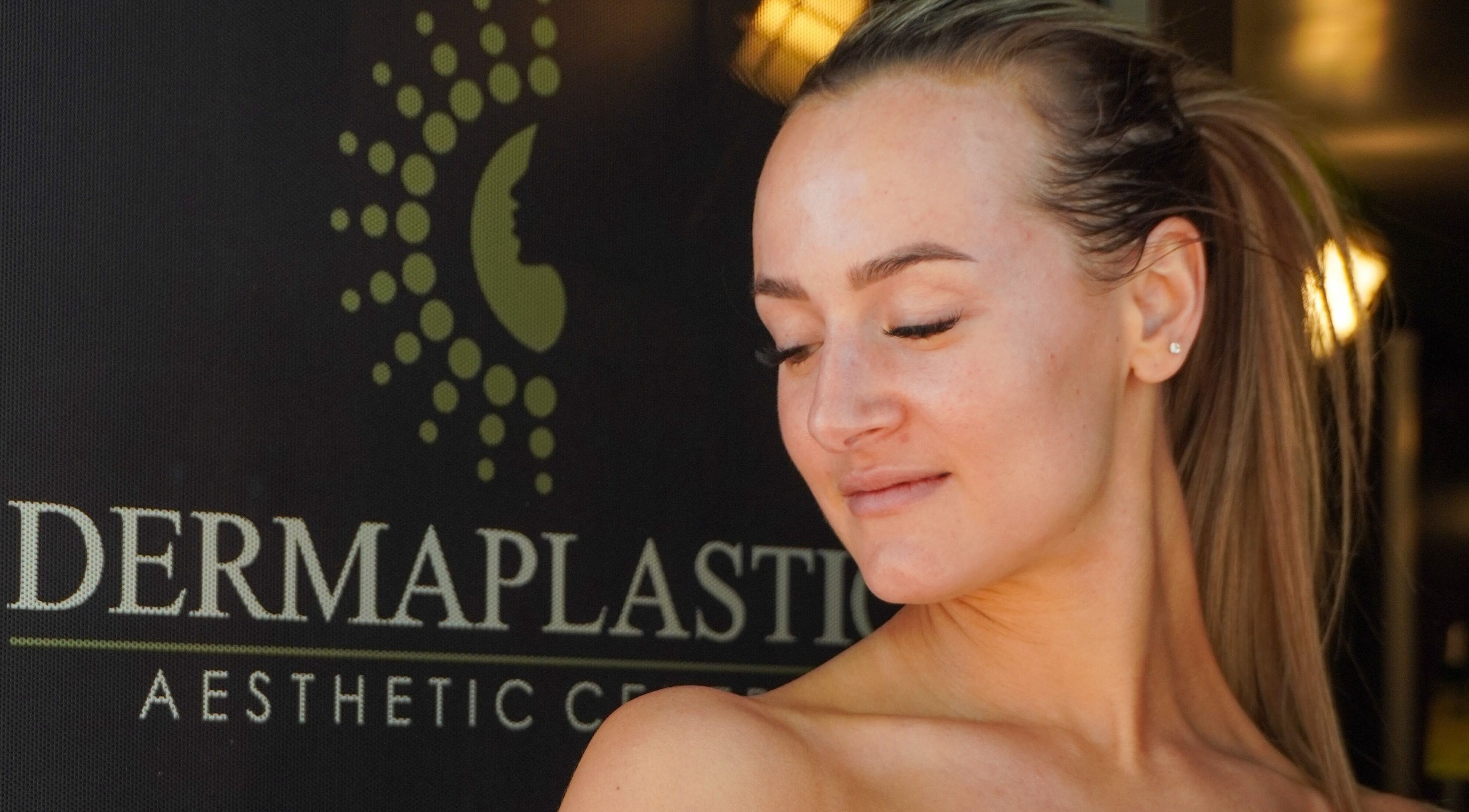 Serene woman at Dermaplastic Aesthetic Centre, Klerksdorp, North West, ZA, showcasing natural beauty.