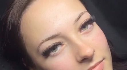 Close-up of eyelash extensions at Lashed by Aria, Torquay, Victoria, AU showcasing detailed beauty results.