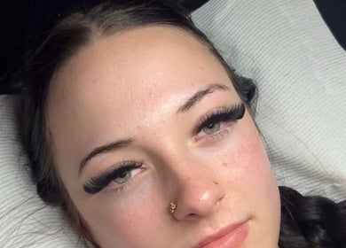 Close-up of expertly styled lashes at Lashed by Aria in Torquay, Victoria, AU, enhancing natural beauty.