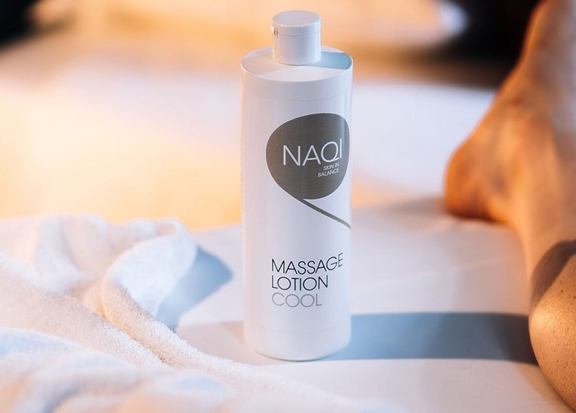 Koele massagelotion bij Sportverzorger Wouter in Zwevegem, Vlaanderen, BE voor ultieme ontspanning.