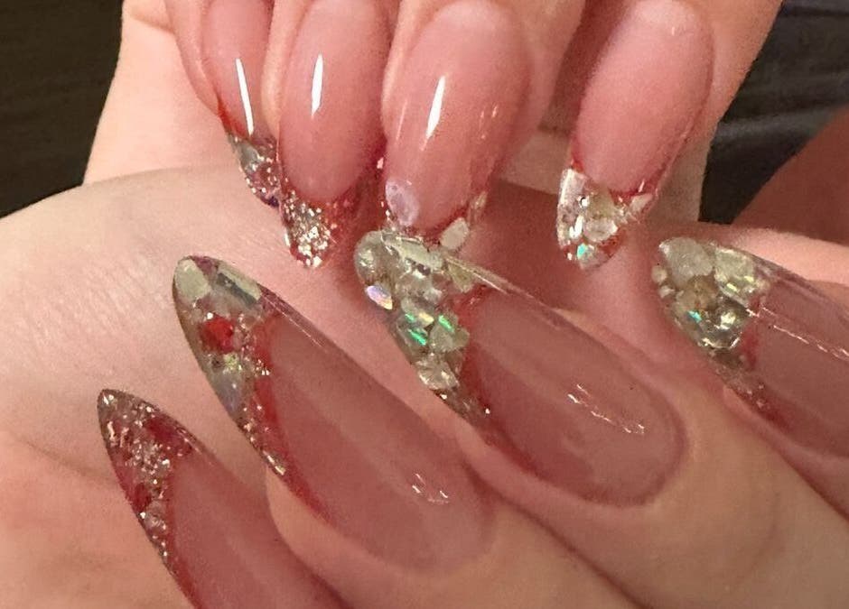 Stunning jeweled nails from La Rosé Des Beauté Nails, Randburg, Gauteng, ZA, showcasing intricate designs.