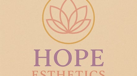 Hope Esthetics logo with lotus design in West Covina, California, US.