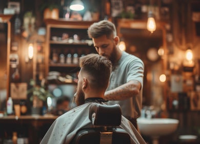 Moderne barbershop bij nabilwebstudio in Antwerpen, Vlaanderen, BE. Stijlvolle kapselervaringen.