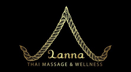 Logo of Lanna Thai Massage & Wellness Marlow, featuring elegant gold design. Located in Marlow, England, GB.