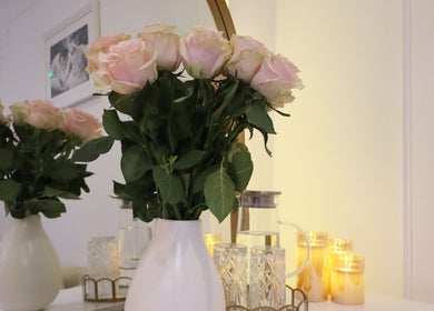 Elegant rose bouquet at Skin Well Aesthetics Boutique, London, England, GB creating a serene ambiance.