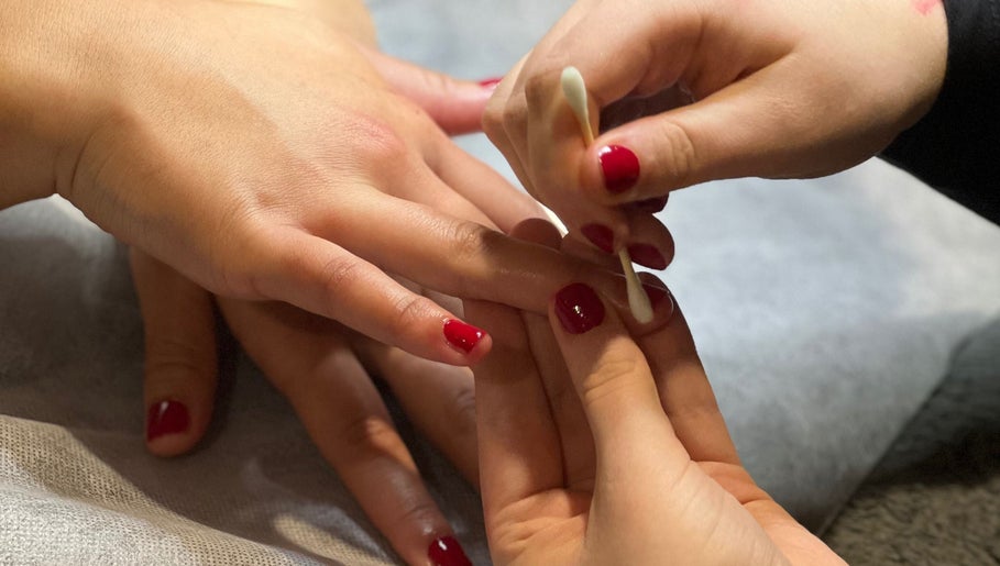 Expert manicure at Holmaibeauty, Wellington, Wellington Region, NZ, showcasing delicate nail care.