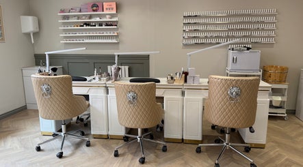 Luxurious nail stations at Ann's Nails and Beauty in Ruddington, England, GB, showcasing a refined setup.