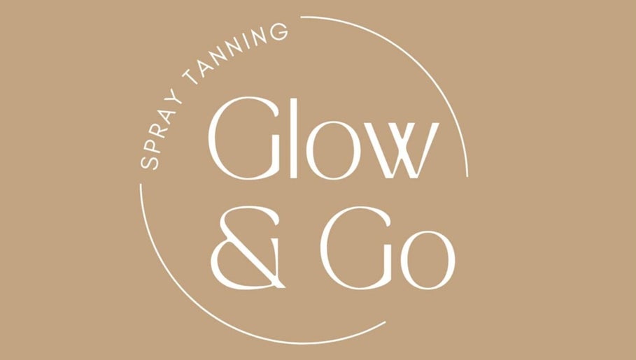 Elegant Glow & Go logo in Blunsdon Saint Andrew, England, GB, featuring stylish white text on a tan background.