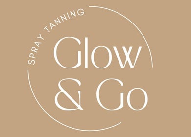 Elegant Glow & Go logo in Blunsdon Saint Andrew, England, GB, featuring stylish white text on a tan background.