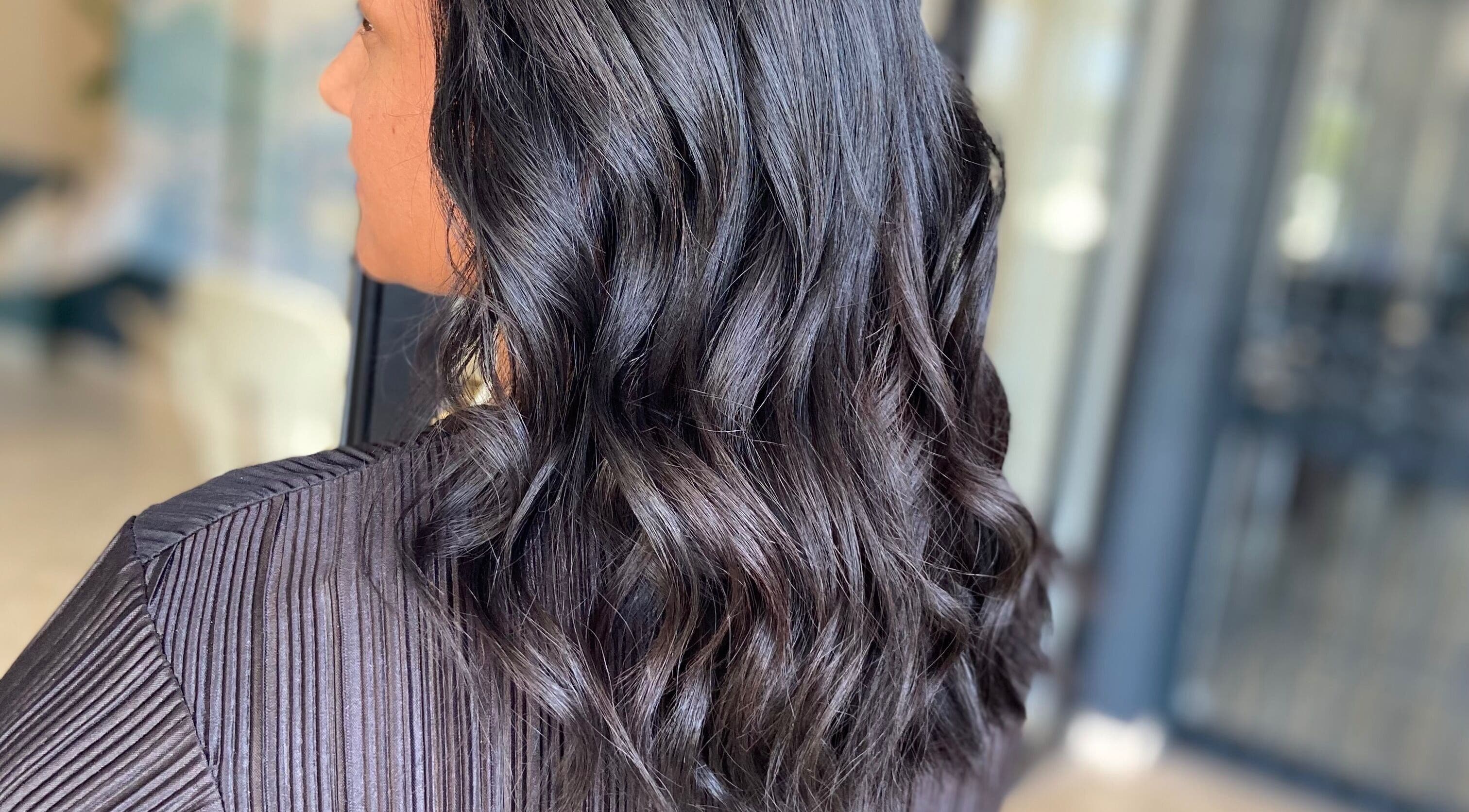 Elegant wavy hairstyle at Nobs Hair Extensions Studio, Johannesburg, Gauteng, ZA.