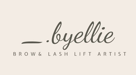Elegant logo of .byellie, a brow and lash lift artist in Kilmarnock, Scotland, GB.