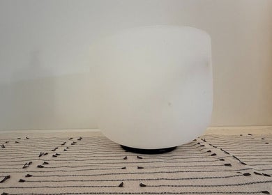 Elegant white lamp creating ambient tranquility at Sensalium, Blackheath, New South Wales, AU.