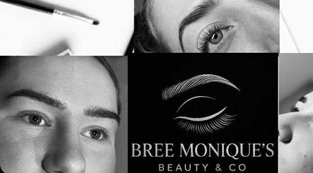 Close-up of perfectly shaped eyebrows at BREE MONIQUE'S BEAUTY & CO in Emerald, Queensland, AU.