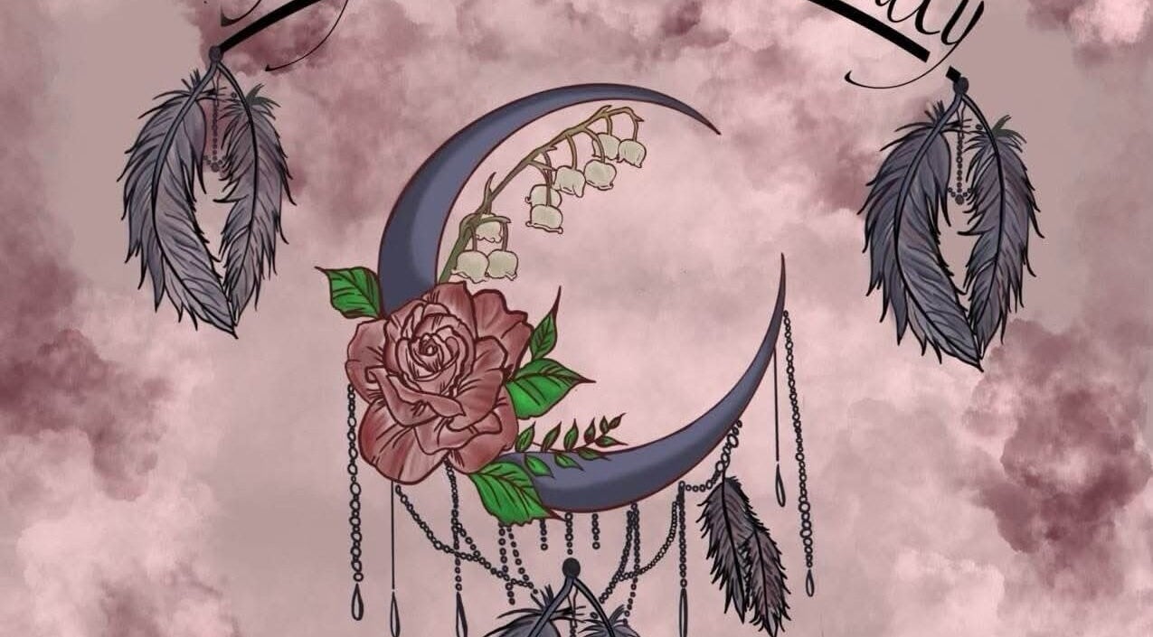 Artistic floral and feather design representing SkyeBella Beauty in Colorado Springs, Colorado, US.