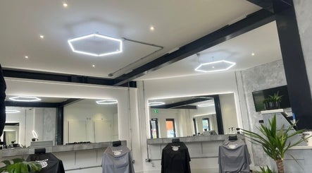 Spacious beauty salon interior at Twenty8, Edinburgh, Scotland, GB, featuring sleek design and bright lighting.
