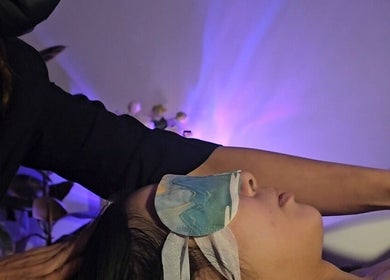 Relaxing facial treatment at Joro Studio, Melbourne, Victoria, AU, enhancing wellness through soothing techniques.