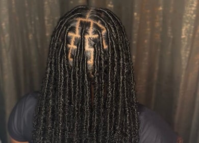 Stylish braids at The Meraki Effect in San Juan, enhancing hair beauty in San Juan-laventille Regional Corporation, TT.