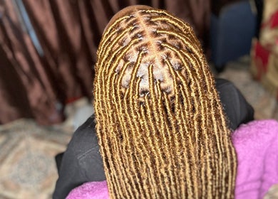 Intricate golden braids at The Meraki Effect, San Juan, San Juan-laventille Regional Corporation, TT.
