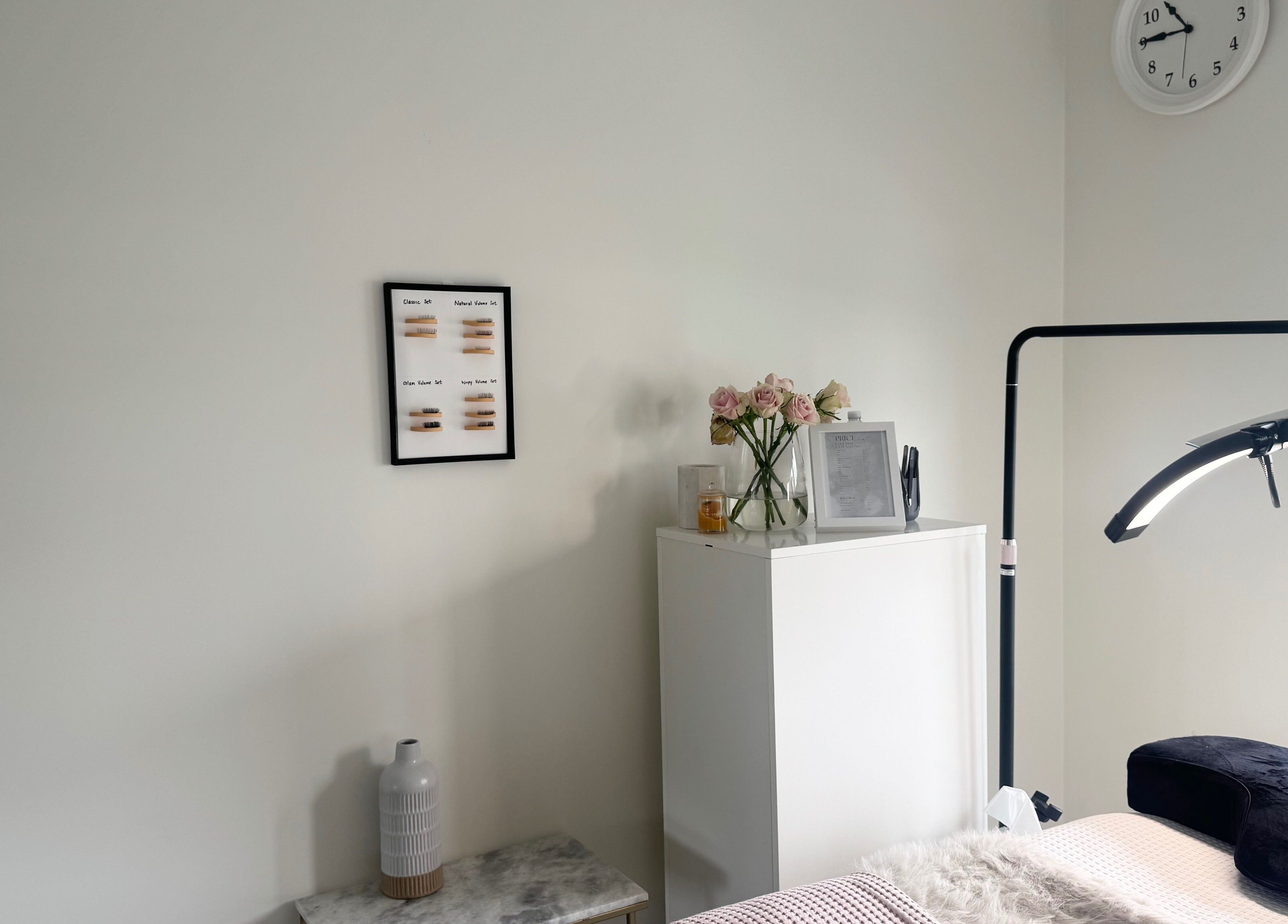 Elegant treatment room at The Lux Studio, Villawood, New South Wales, AU with modern decor and a cozy setup.