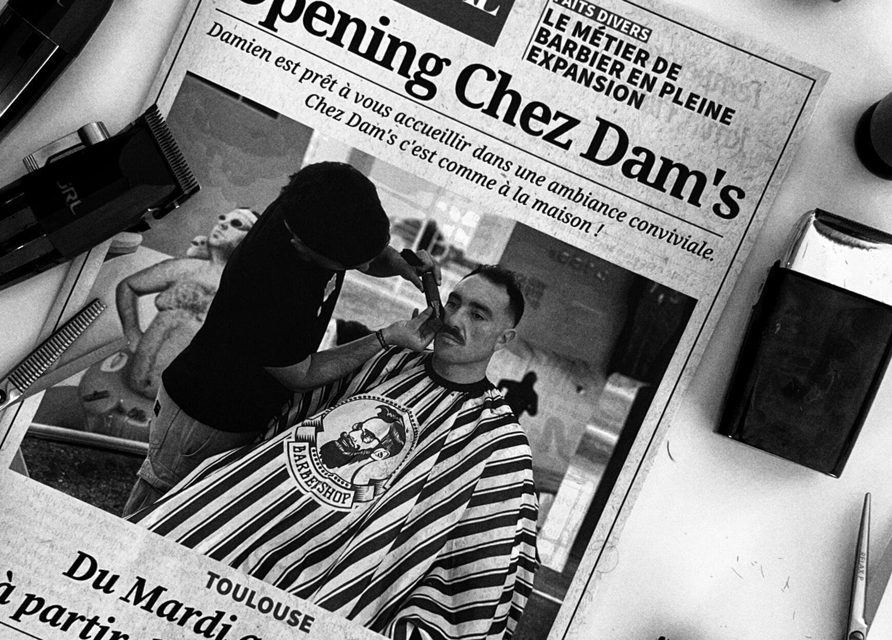 Chez Dam’s à Pechbonnieu, Occitanie, FR, mise en avant dans un journal lors de son ouverture.