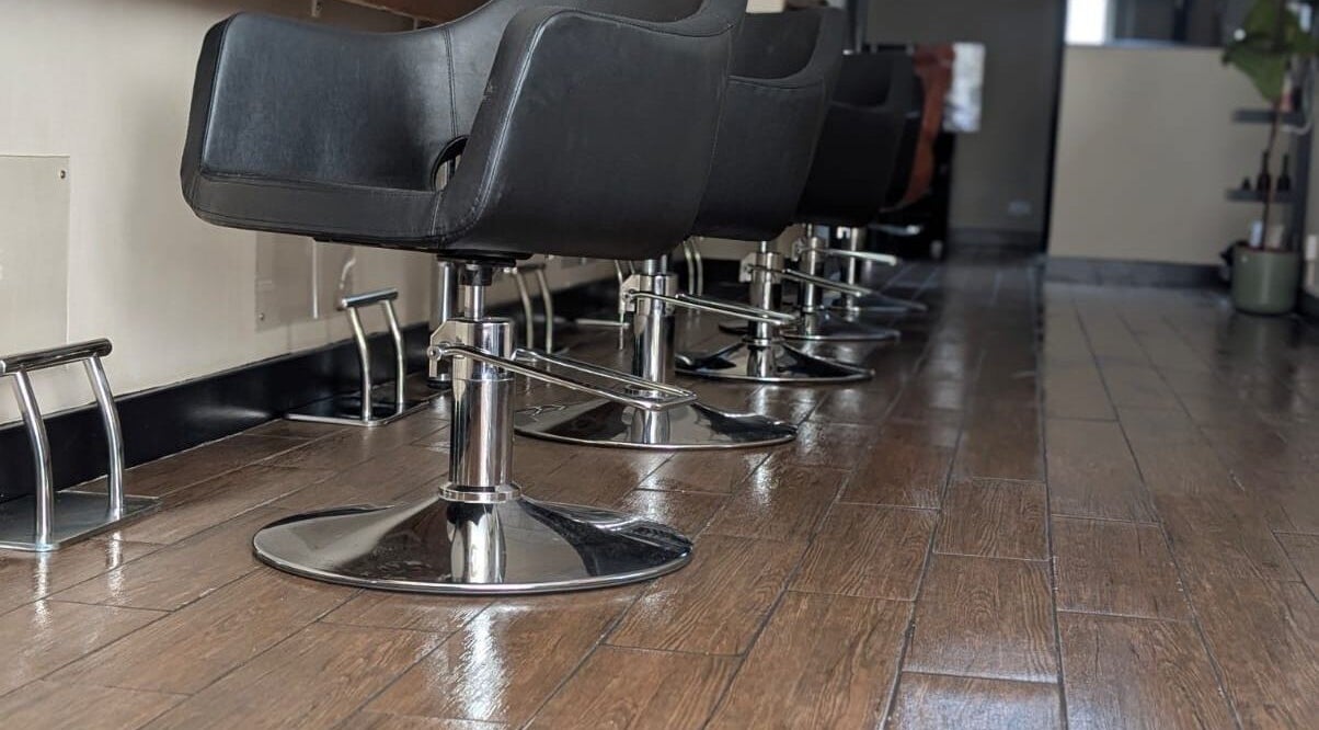 Stylish salon chairs at Danielle_TheColourRoom, Gloucester, England, GB, offering premium beauty experiences.
