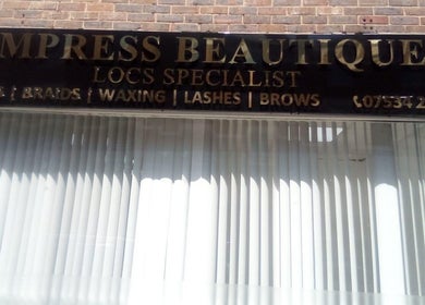 Front view of Maia Cosmetics, a beauty venue located in London, England, GB, showcasing elegant signage.