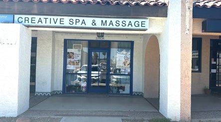 Entrance of Creative Spa & Az Siam Thai Massage in Scottsdale, Arizona with inviting facade.