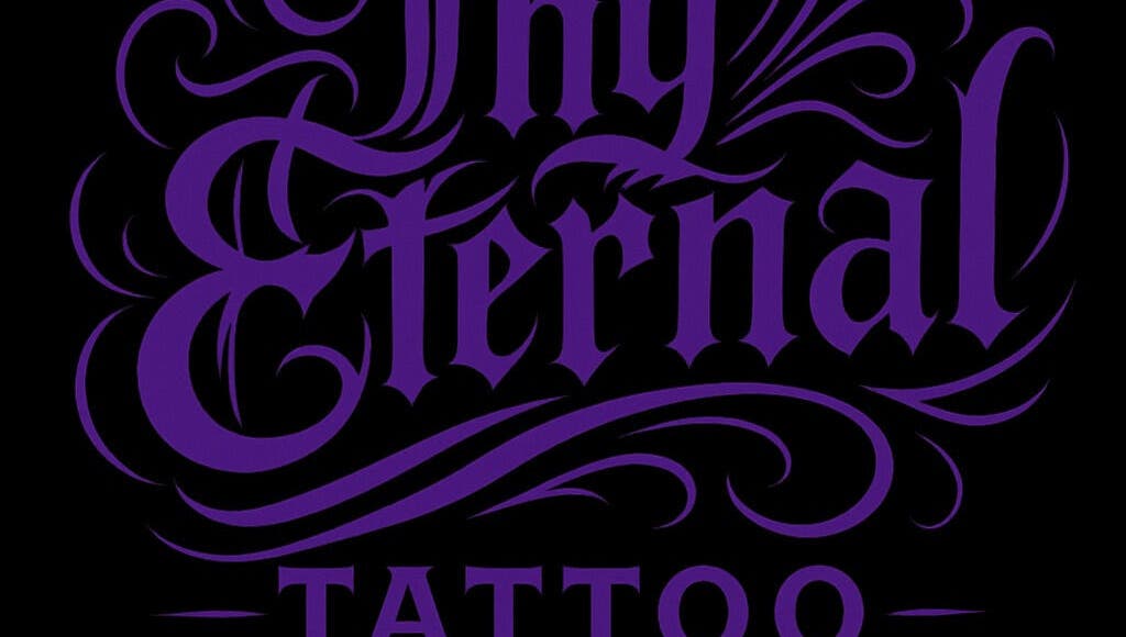 Thy Eternal logo in elegant script, Hayle, England, GB.