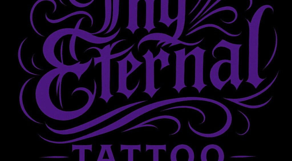 Thy Eternal logo in elegant script, Hayle, England, GB.