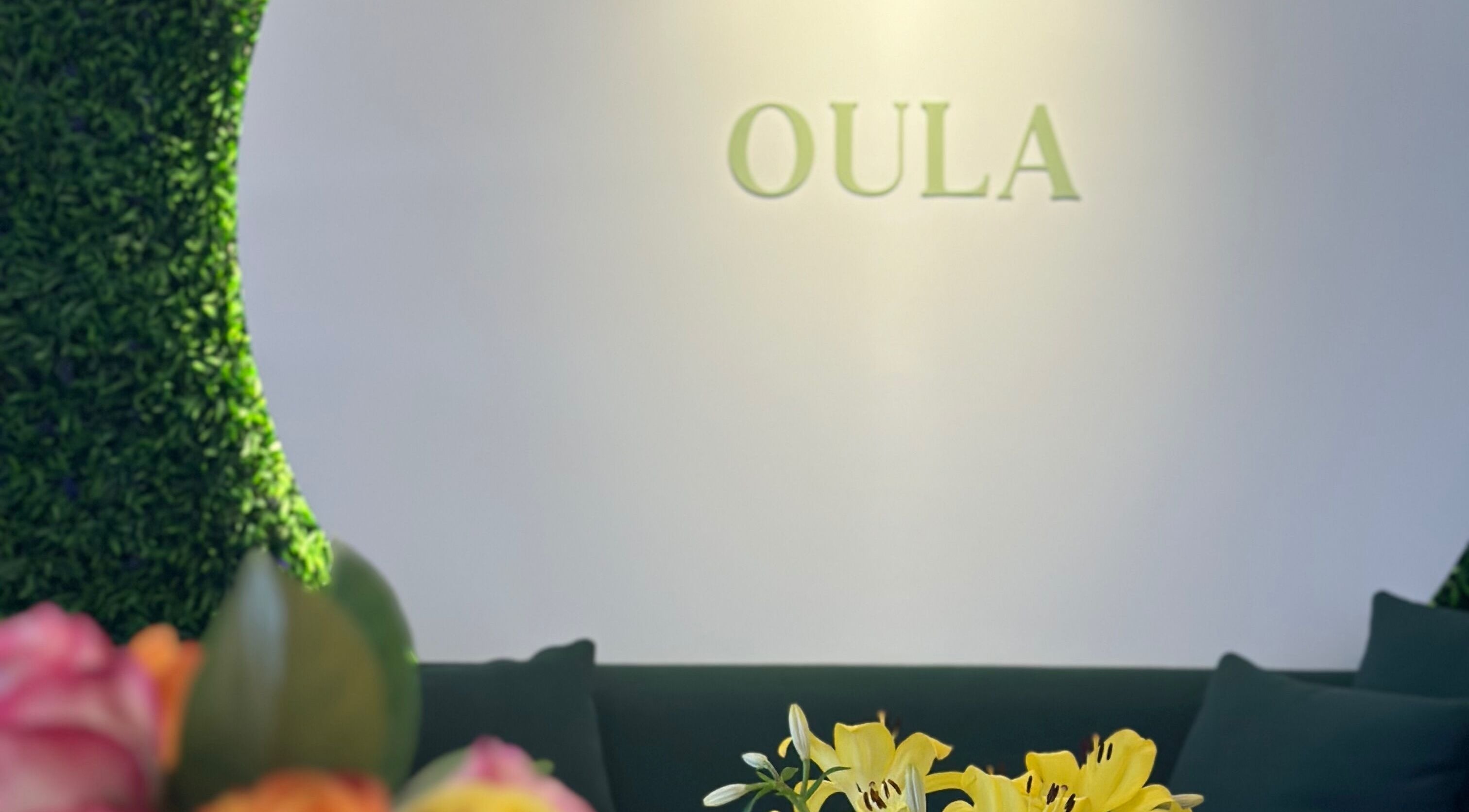 Elegant floral decor at Oula Head Spa, Brisbane, Queensland, AU.