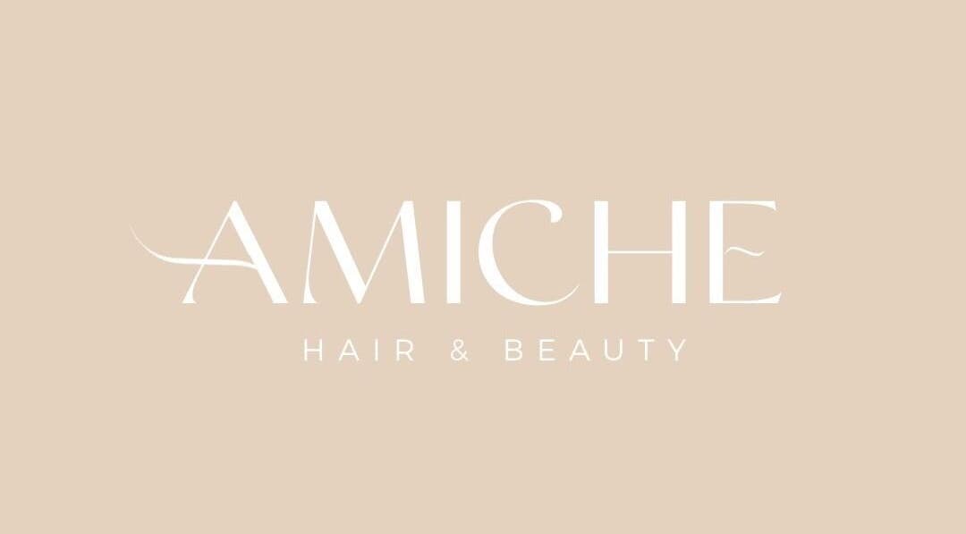 Elegant logo of Amiche makeup & beauty located in Ipswich, Queensland, AU, featuring modern typography.