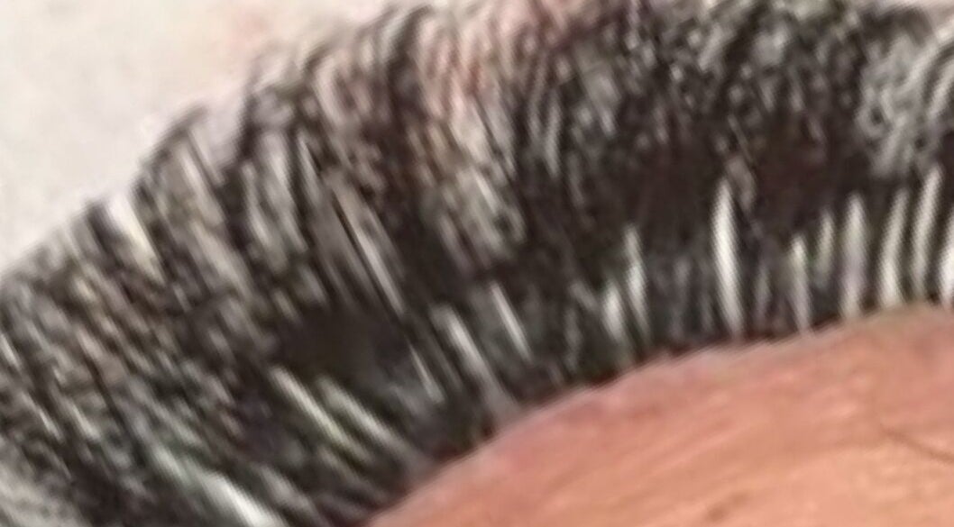 Close-up of expertly applied lashes at Lashedbyelll, Nottingham, England, GB.