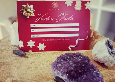 Voucher presente Atlantys com cristais em Leiria, Leiria, PT. Oferta especial para bem-estar.