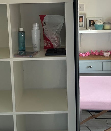 Stylish beauty treatment area at Makeup By Milana, Hemel Hempstead, England, GB, featuring calming decor.