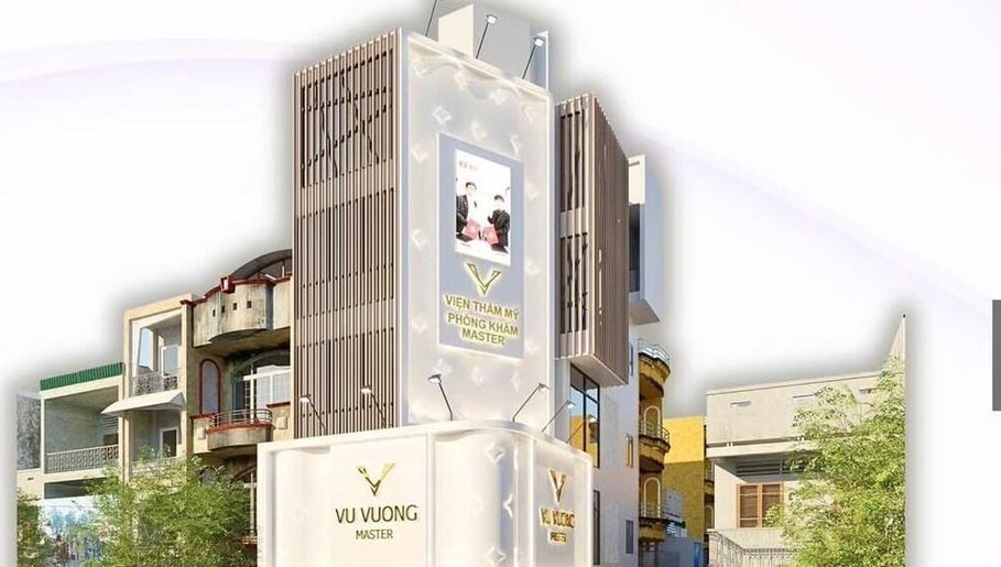 Tòa nhà Master Vũ Vương - Beauty Academy, Hồ Chí Minh, VN, nổi bật với thiết kế hiện đại.