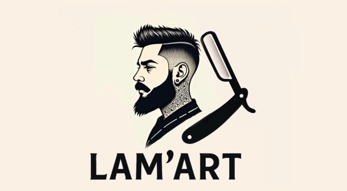Logo estilizado de Lam’art, barbero en Ponferrada, Castilla Y León, ES.