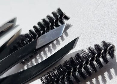 Eyelash extension tools at DUSHA| EYELASH EXTENSIONS, Clonakilty, County Cork, IE, displayed on a white surface.
