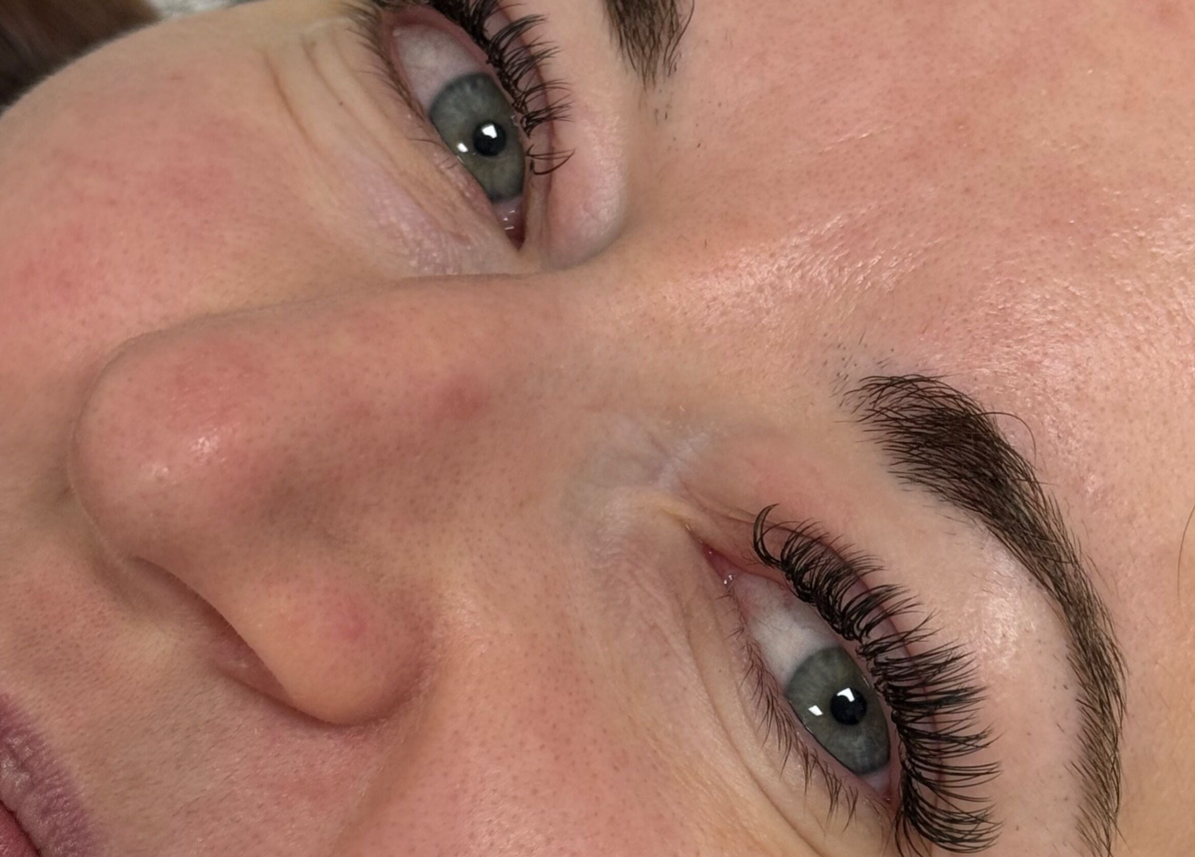 Close-up of eyelash extensions from Dusha Eyelash Extensions in Clonakilty, County Cork, IE.