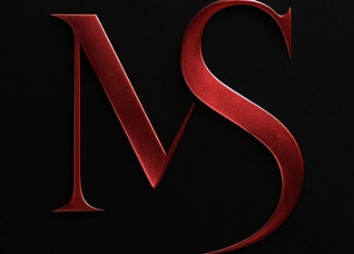 Logo rouge de MAISON SAYA sur fond noir à Muret, Occitanie, FR, symbolisant élégance et sophistication.