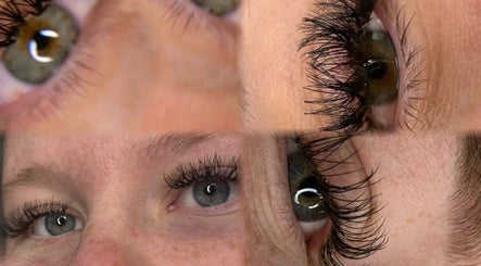 Close-up of lush eyelashes at Beauty Bliss, Ipswich, England, GB. Showcasing expert lash extensions.