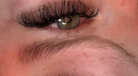 Close-up of an expertly styled eye with lashes at Beauty Bliss, Ipswich, England, GB.