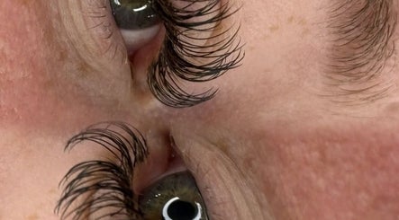 Close-up of eyelash extensions at Beauty Bliss, Ipswich, England, GB.